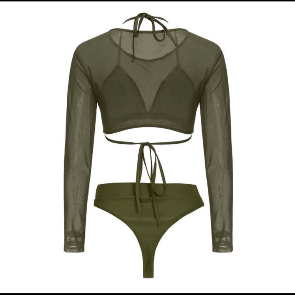 3PC HIGH WAISTED SWIMSUIT - Picture 2 of 7